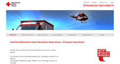 Desktop Screenshot of drk-gernsheim.de