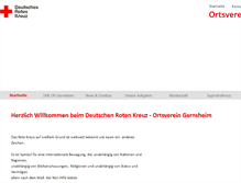 Tablet Screenshot of drk-gernsheim.de